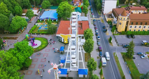 Ferris Wheel Timelapse From a Height