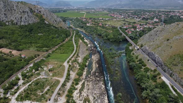 River Aerial Shot V5 - 4K