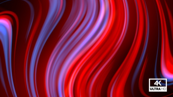 Abstract Twisted Red And Blue Gradient Trendy Wavy Background Looped V8