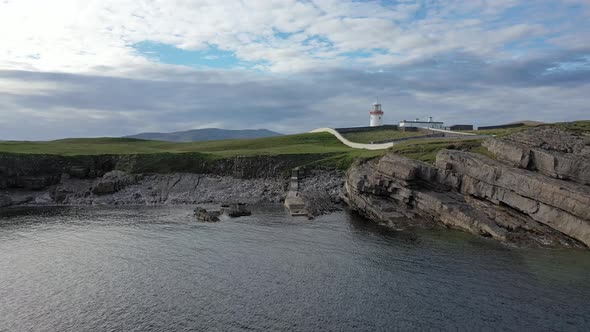 Aerial View of the Beautiful Coast at St. John's Point, County Donegal, Ireland