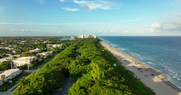 Aerial Video South Beach Park Boca Raton