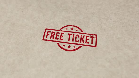 Free ticket stamp and stamping