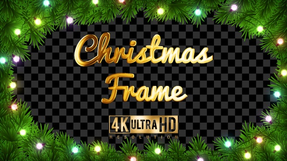 Christmas Frame for Streamers - 4K