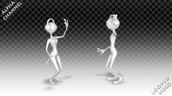 3D Man and Woman - Dance Jump Pack