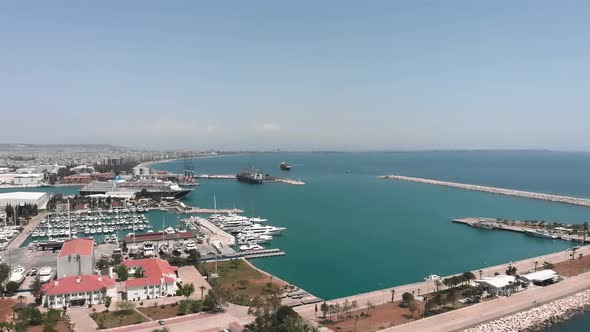 Sea port in Antalya, Turkey.