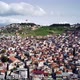 Drone view on poverty slum district and muslim mosque - VideoHive Item for Sale