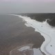 Aerial view of Baltic sea coastline in winter - VideoHive Item for Sale