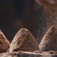 Cocoa powder falling on luxury homemade truffle candies - VideoHive Item for Sale