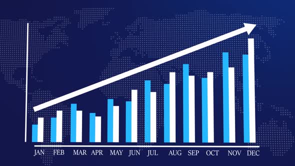 Financial Growth Chart & Business Success Concept