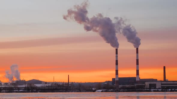 Time Lapse of Air Pollution in the City