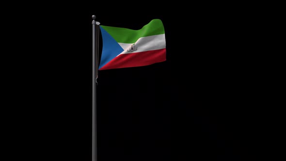Equatorial Guinea Flag With Alpha 2K