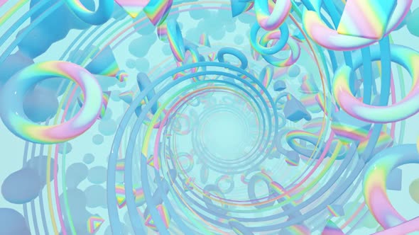 Abstract Holographic Geometry With Radial Circles 07 HD