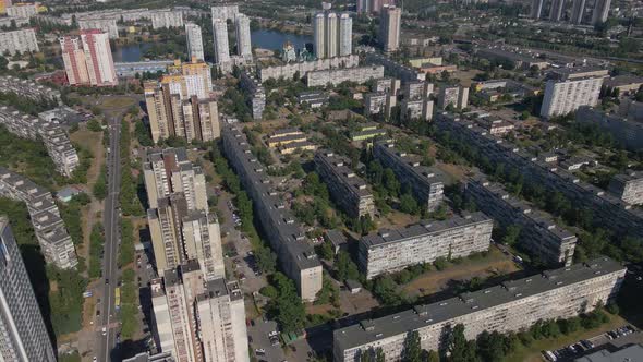 Many Residential Buildings in Kyiv Architecture Eastern Europe