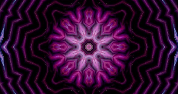 Abstract colorful background kaleidoscope animation