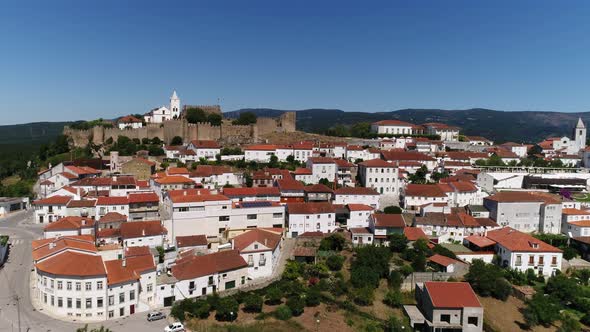 Medieval Castle and Village of Penela. Coimbra, Portugal.