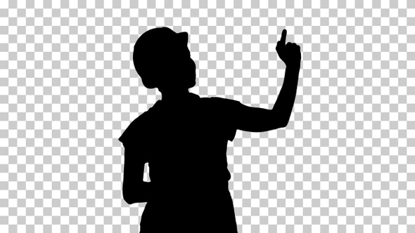 Silhouette Woman, Alpha Channel