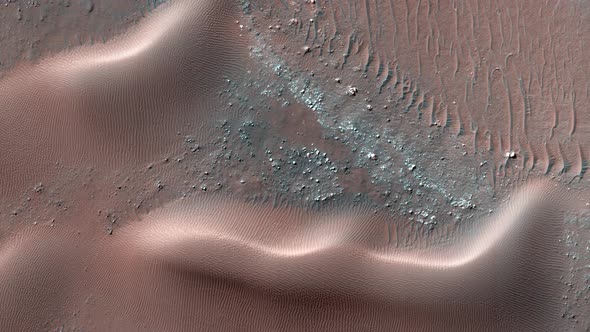 MARS. Real Landscapes of Mars From Satellite Orbit. Mars Reconnaissance Orbiter, MRO Orbiting Mars alt