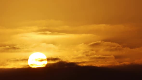 Cloudy Sunrise Time Lapse