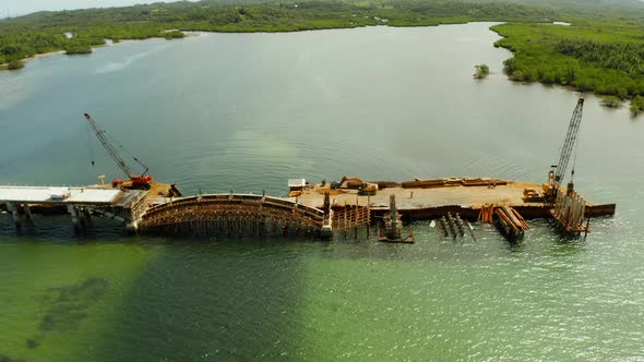 Bridge Under Construction on the Island of Siargao