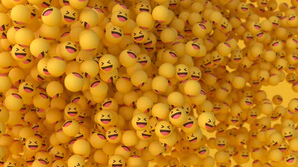 'Haha' Emoji Balls - Floating #2