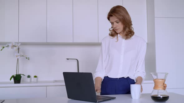 Adult Woman Portrait in Apartment