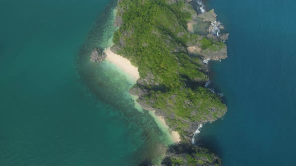 Seascape of Caramoan Islands, Camarines Sur, Philippines.