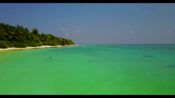 Aerial abstract of beautiful sea view beach trip by transparent sea and clean sandy background of a 