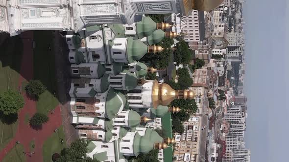 Kyiv. Ukraine: Saint Sophia's Cathedral in Kyiv Vertical video