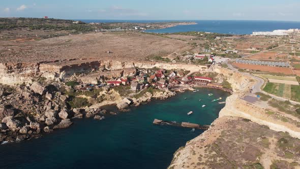 Aerial drone video from Malta,Mellieha and surroundings.