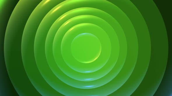 Abstract Rotation Of Green Circle