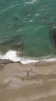 Beach at the Seaside Resort Town