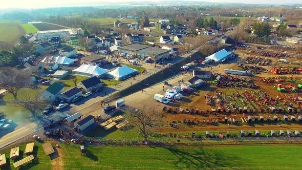 Amish Mud Sale as seen by Drone