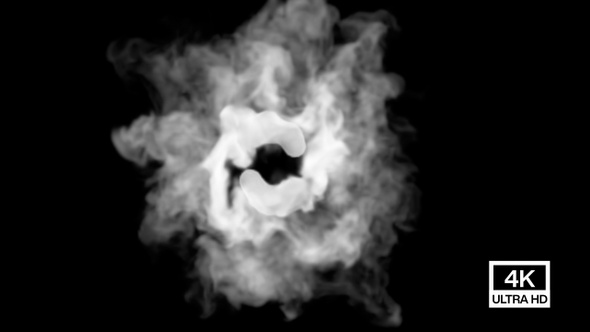 Circled Swirls White Smoke