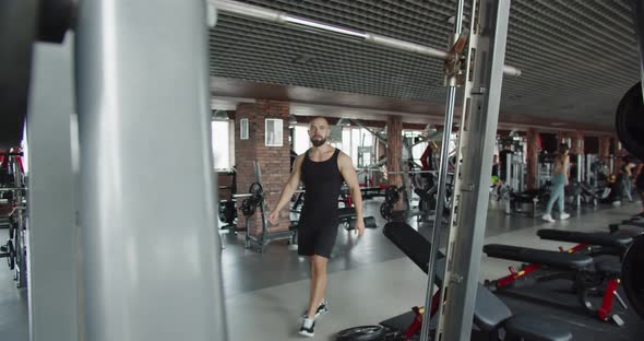 Sportsman Doing Sports in the Gym