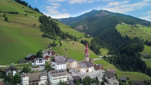 Alpine Village in the Dolomites