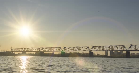 Timelapse of City River Bank