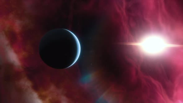 Alien Exoplanet in Another Solar System