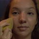 Mixed Race Young Woman Removes Day Makeup in Evening - VideoHive Item for Sale