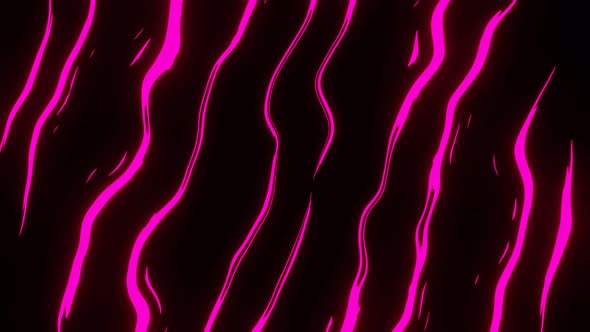 An Abstract Background of Multicolored Flashing Lines