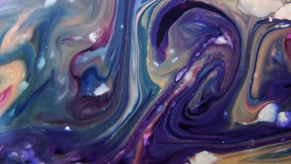 Abstract Bubbling Arty Pattern Liquid Paint Texture alt