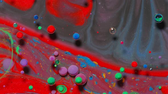 Colorful Red Gray Bubbles Surface Wallpaper Themes Background Multicolor Space Universe Concept