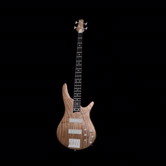 Electric Bass guitar 3D rotate alpha