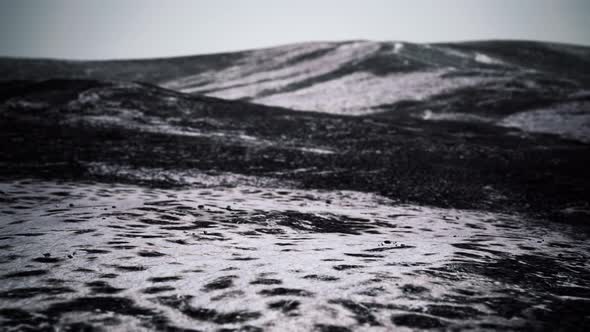 Snow Ice and Rocks at Northern Landscape