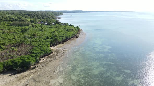 Indian Ocean Near the Shore of Zanzibar Tanzania