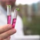 Scientist Holds Test Tubes with Plants in His Hands - VideoHive Item for Sale