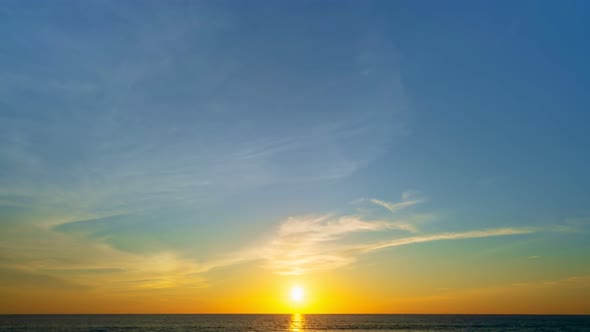 Time Lapse colorful clouds in sunset time Beautiful light of nature