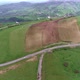Aerial arable with road near Muxtar village. Shushi location - VideoHive Item for Sale