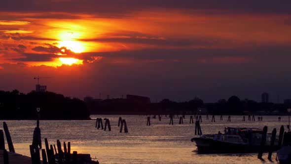 Sunset in Venice