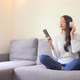 Woman use smart phone for listen music - VideoHive Item for Sale
