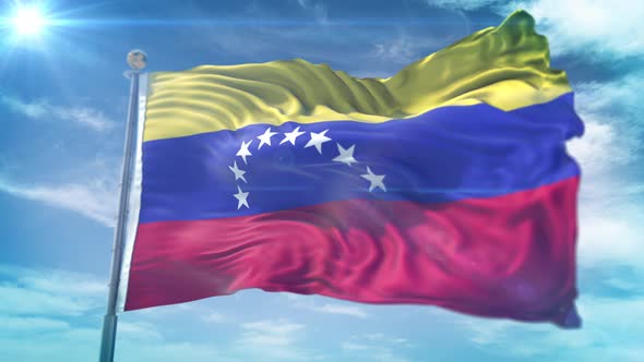 4K 3D Venezuela Flag